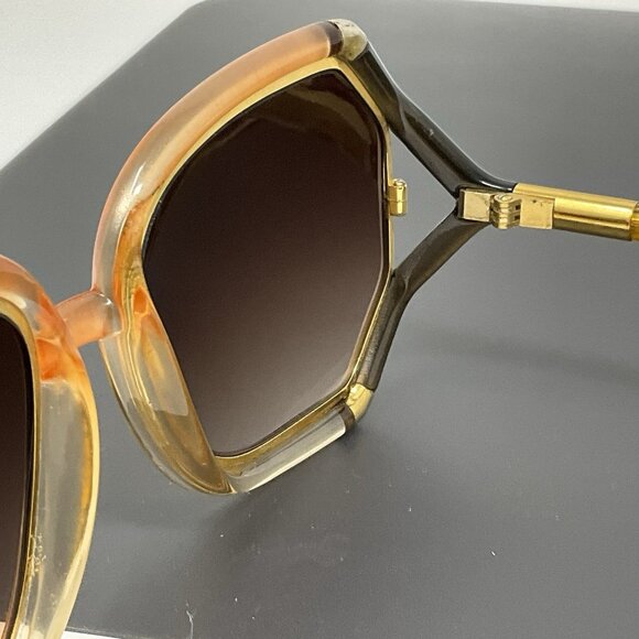 Ted Lapidus womens vintage sunglasses model TL 10 44 France Scratches main image 7